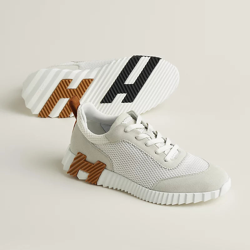 Hermes Bouncing sneaker White with brown